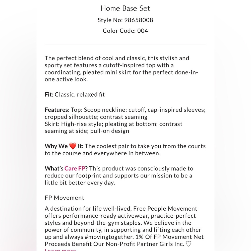 NWT Free People FP Movement Home Base Set - Picture 5 of 7